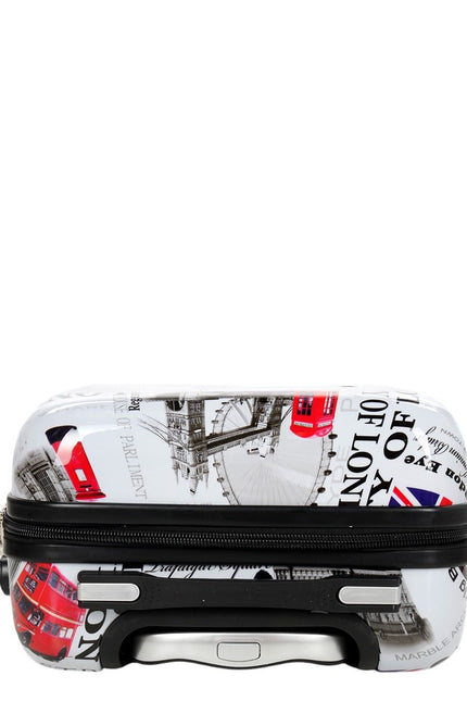 Cooma Set of 3 Hard Shell Suitcase London in Black Flower