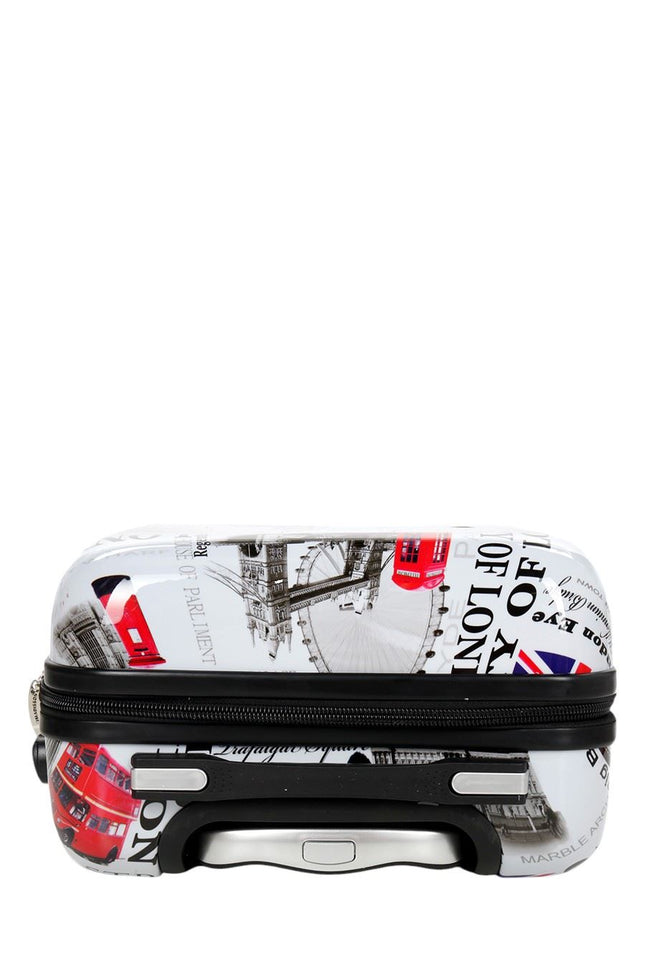 Cooma Set of 3 Hard Shell Suitcase London in Black Flower