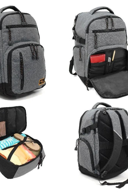 Backpack Rucksack 40x20 x25 cm Underseat Travel Cabin Bag for Ryanair, Easy Jet Grey