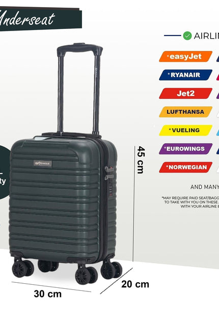 Koga Underseat Hard Shell Suitcase in Green