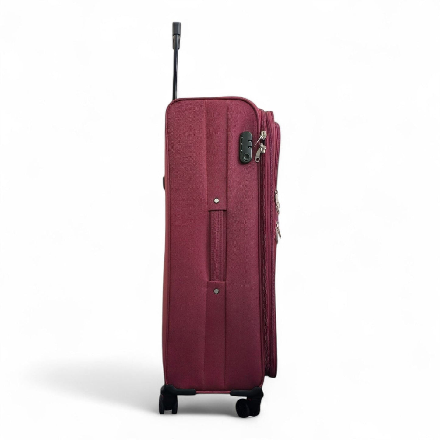 Gosford Large Soft Shell Suitcase in Burgundy Red