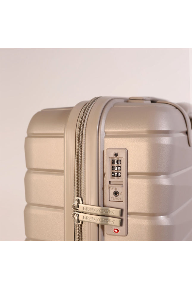 Forster Medium Hard Shell TSA Suitcase in Champagne Beige