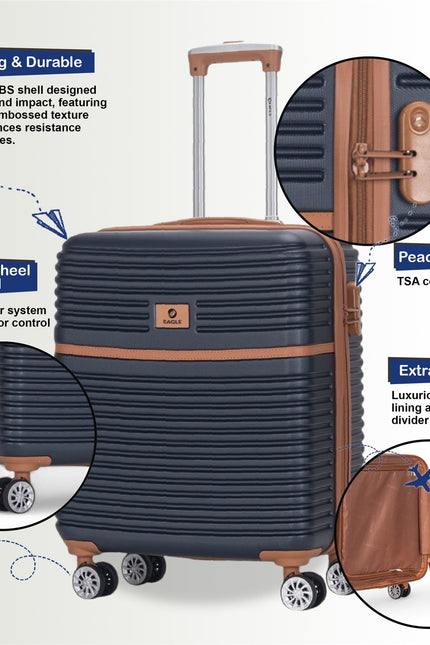 Koga Cabin Hard Shell Suitcase in Navy