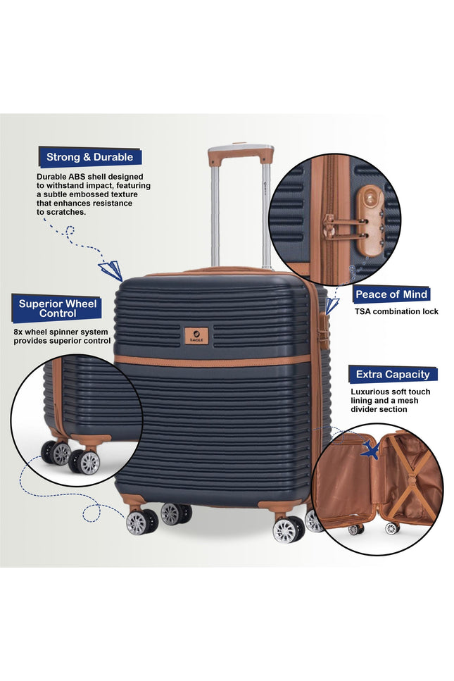 Koga Cabin Hard Shell Suitcase in Navy
