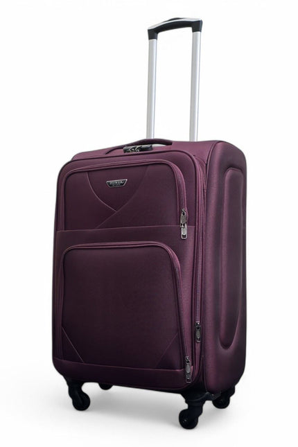 Nagoya Medium Soft Shell Suitcase in Purple