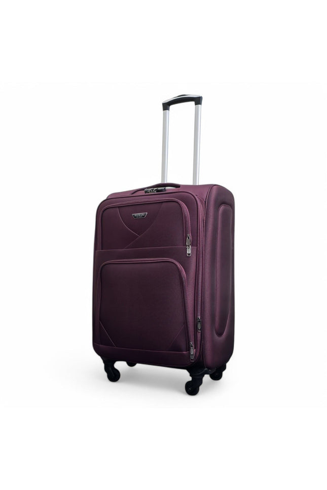 Nagoya Medium Soft Shell Suitcase in Purple