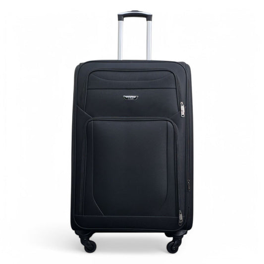 Nagoya Large Soft Shell Suitcase in Black