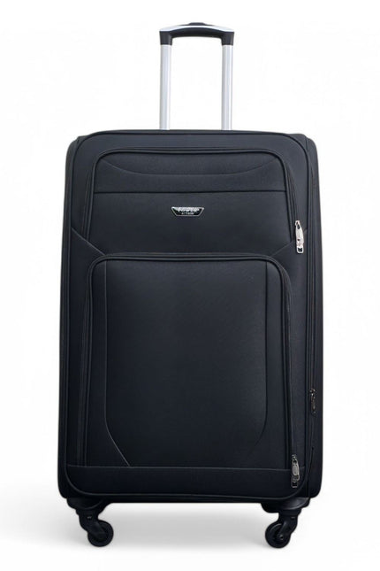 Nagoya Large Soft Shell Suitcase in Black