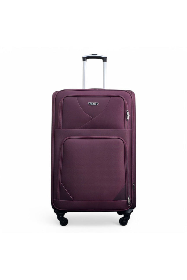 Nagoya Large Soft Shell Suitcase in Purple