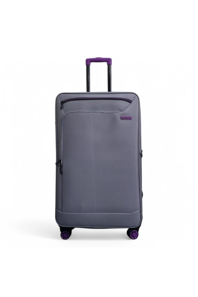 Handa Large Soft Shell Suitcase in Grey