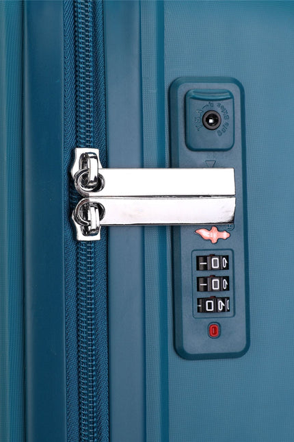 Burnaby Set of 3 Hard Shell Suitcase in Teal Blue