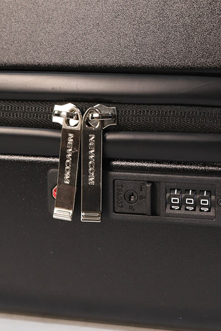 Hard Shell Cabin 44 x 22 x 38 cm Black TSA Secure Luggage Suitcase Suitable for Easyjet, Ryanair