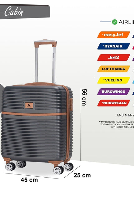 Koga Cabin Hard Shell Suitcase in Grey