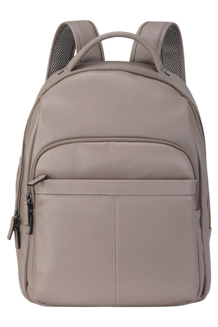 Genuine Leather Grey Vintage Rucksack Laptop Bag Travel Backpack - Capri