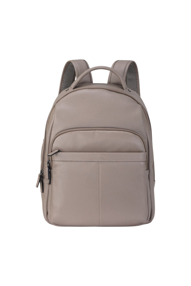 Genuine Leather Grey Vintage Rucksack Laptop Bag Travel Backpack - Capri