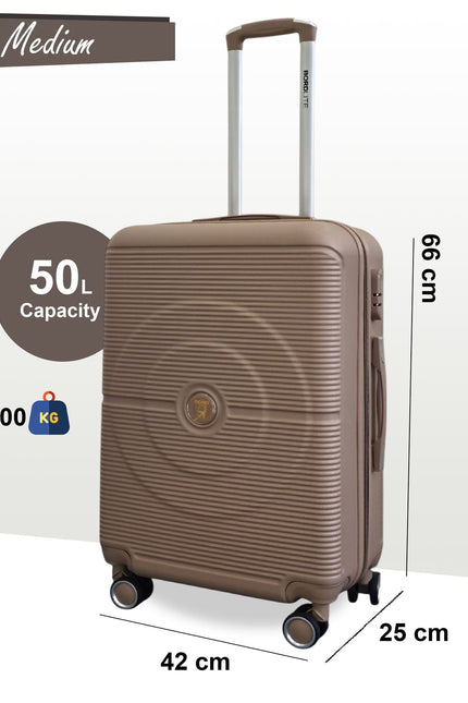 Seto Medium Hard Shell Suitcase in Gold