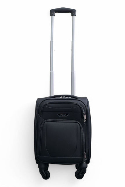 Nagoya Unserseat Soft Shell Suitcase in Black