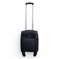 Nagoya Unserseat Soft Shell Suitcase in Black