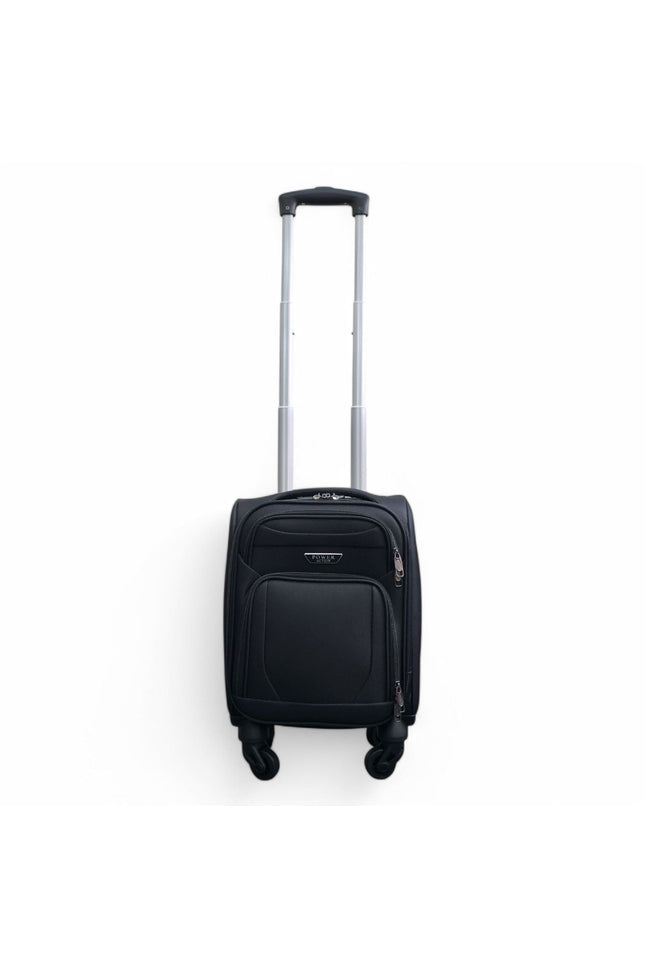 Nagoya Unserseat Soft Shell Suitcase in Black