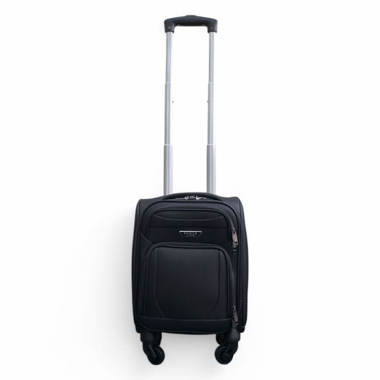 Nagoya Unserseat Soft Shell Suitcase in Black