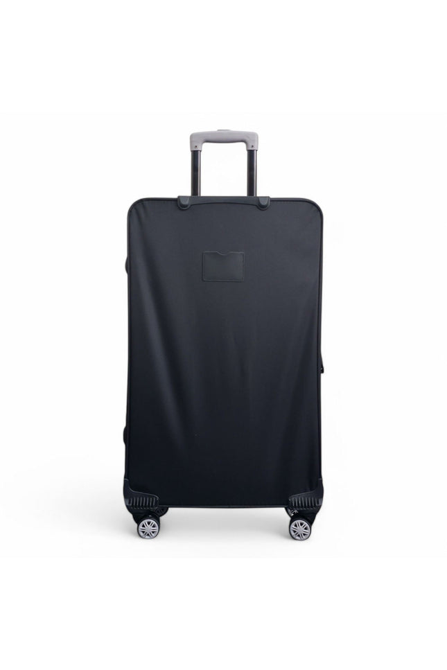 Handa Large Soft Shell Suitcase in Black