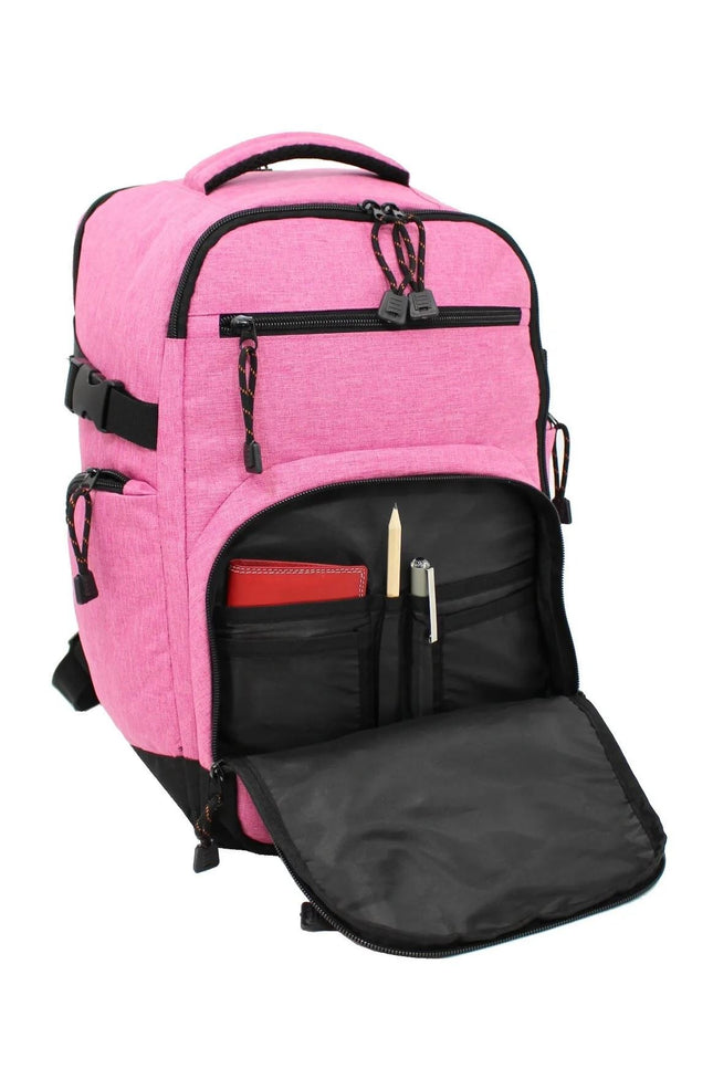 Backpack Rucksack 40x20 x25 cm Underseat Travel Cabin Bag for Ryanair, Easy Jet Pink