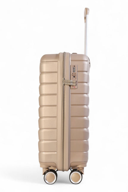 Forster Large Hard Shell TSA Suitcase in Champagne Beige