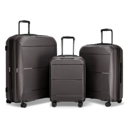 Abiko Set of 3 Hard Shell Suitcase in Grey