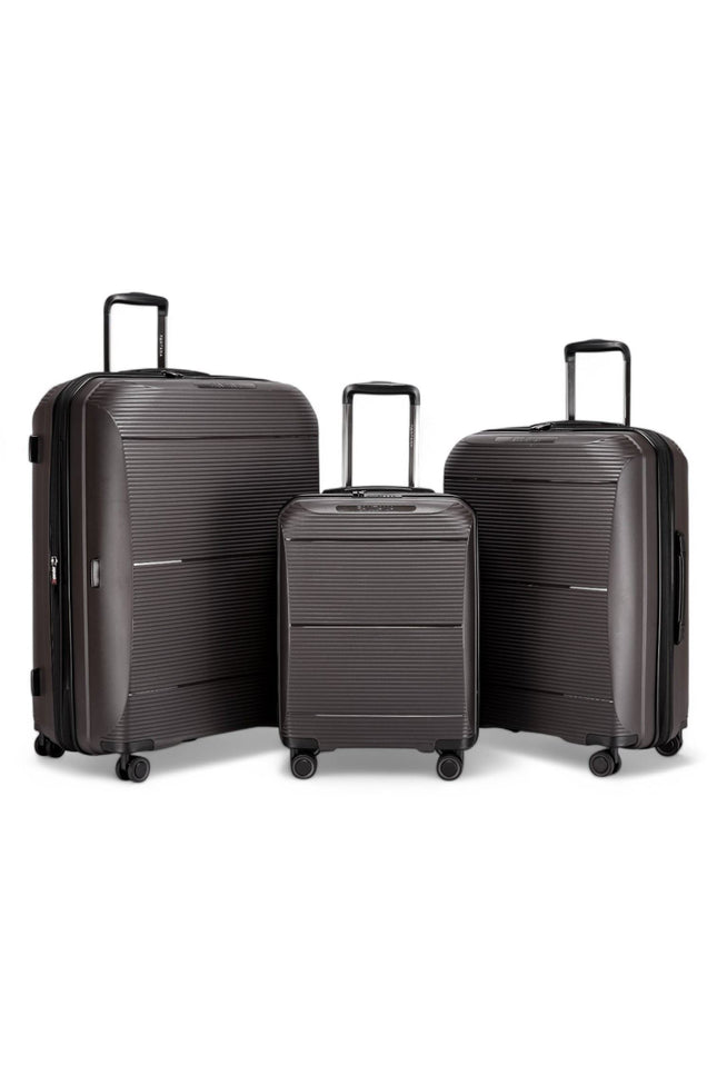 Abiko Set of 3 Hard Shell Suitcase in Grey