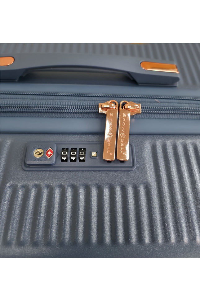 Cowra Large Hard Shell Suitcase in Navy Blue