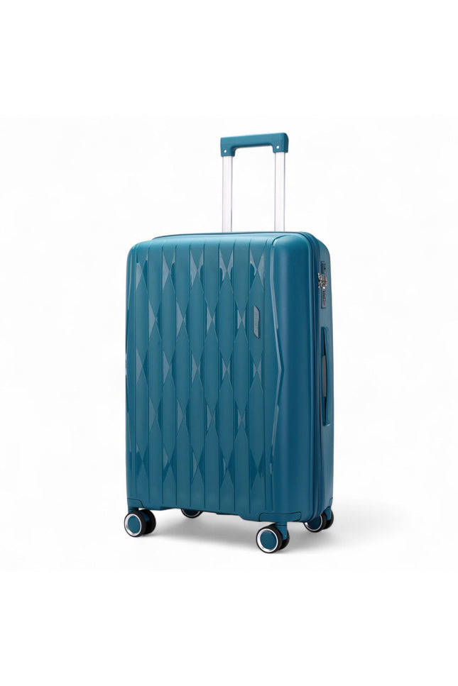 Burnaby Large Hard Shell Suitcase in Teal Blue