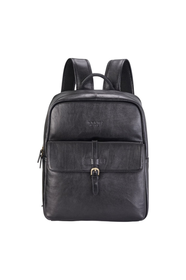 Genuine Leather Black Vintage Laptop Backpack Travel Bag - Cove