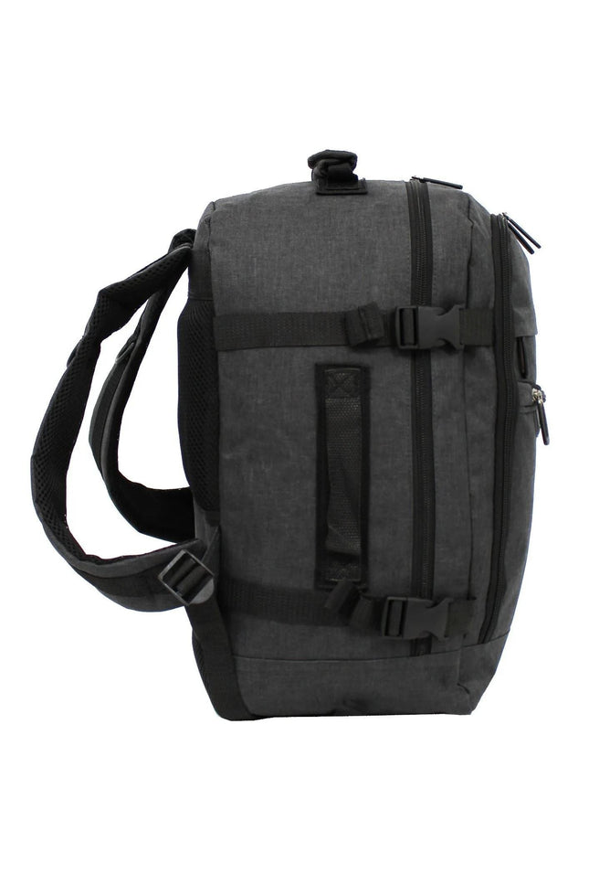 Rucksack Backpack 40x20 x25 cm Underseat Travel Cabin Bag for Easy Jet, Ryanair Black