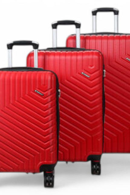 Bega Set of 3 Hard Shell Suitcase in Red