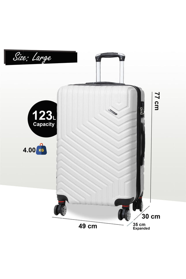 Bega Large Hard Shell Suitcase in White