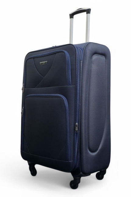 Nagoya Large Soft Shell Suitcase in Navy