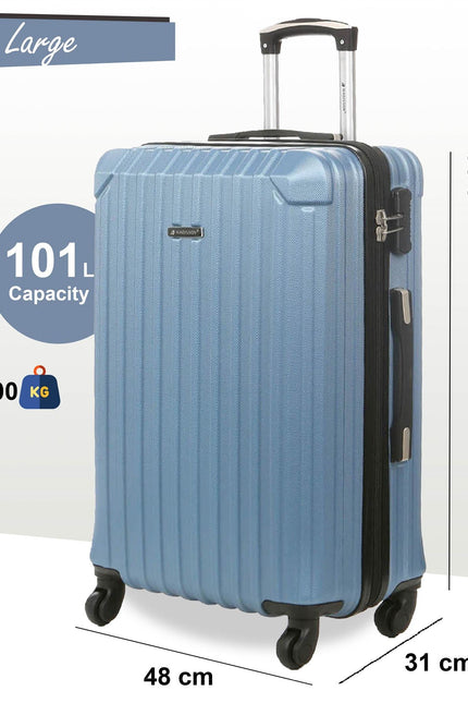 Corowa Large Hard Shell Suitcase in Blue