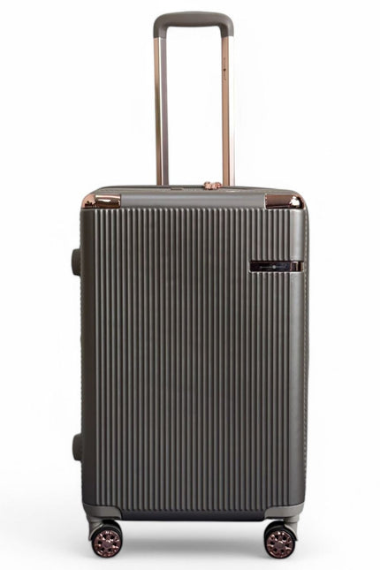 Cowra Medium Hard Shell Suitcase in Champagne ( Beige )