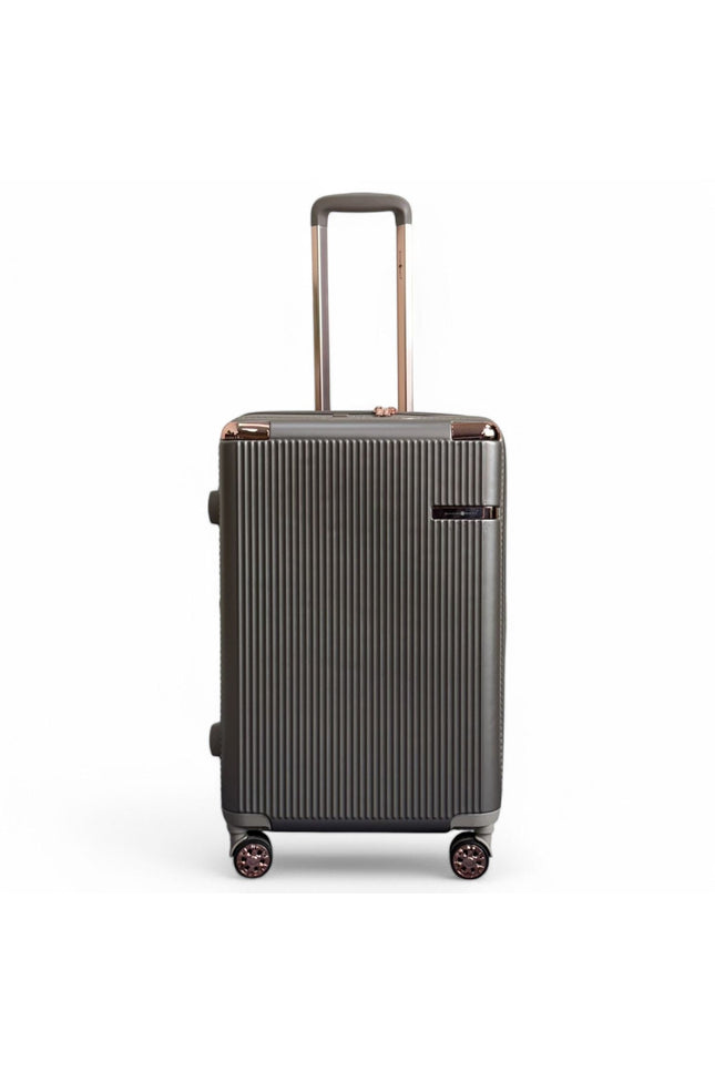 Cowra Medium Hard Shell Suitcase in Champagne ( Beige )