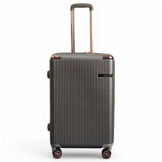 Cowra Medium Hard Shell Suitcase in Champagne ( Beige )