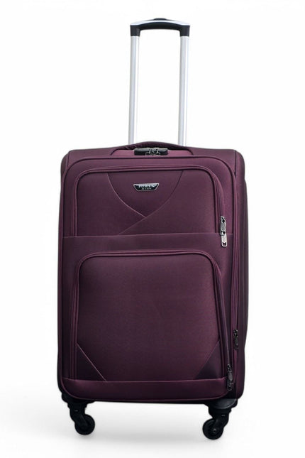 Nagoya Medium Soft Shell Suitcase in Purple