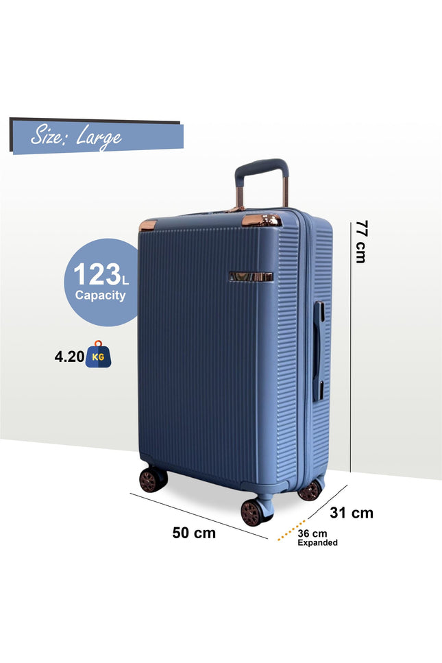 Cowra Large Hard Shell Suitcase in Blue