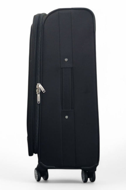 Forbes Medium Soft Shell Suitcase in Black