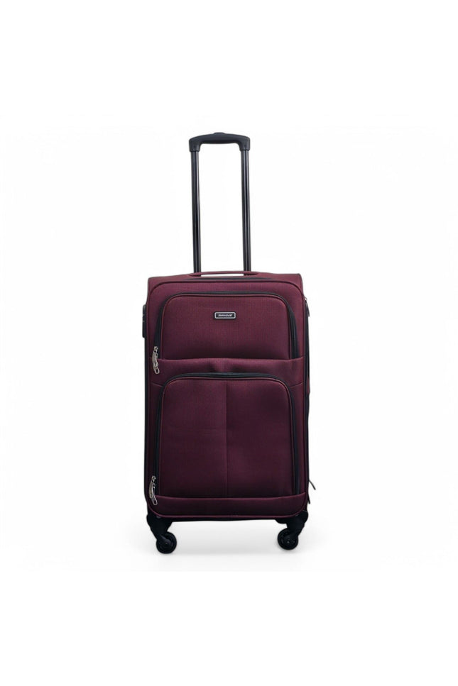 Tahara Medium Soft Shell Suitcase in Wine