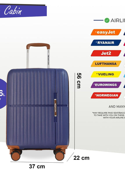 Corowa Cabin Hard Shell Suitcase in Teal Blue