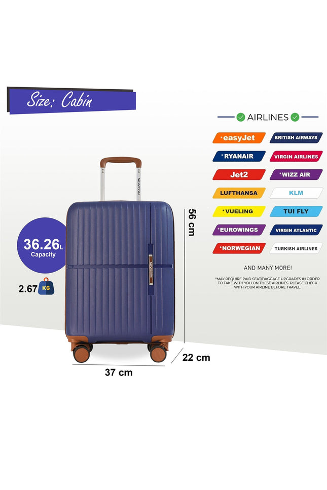 Corowa Cabin Hard Shell Suitcase in Teal Blue