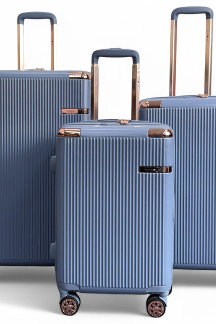 Cowra Set of 3 Hard Shell Suitcase in Blue