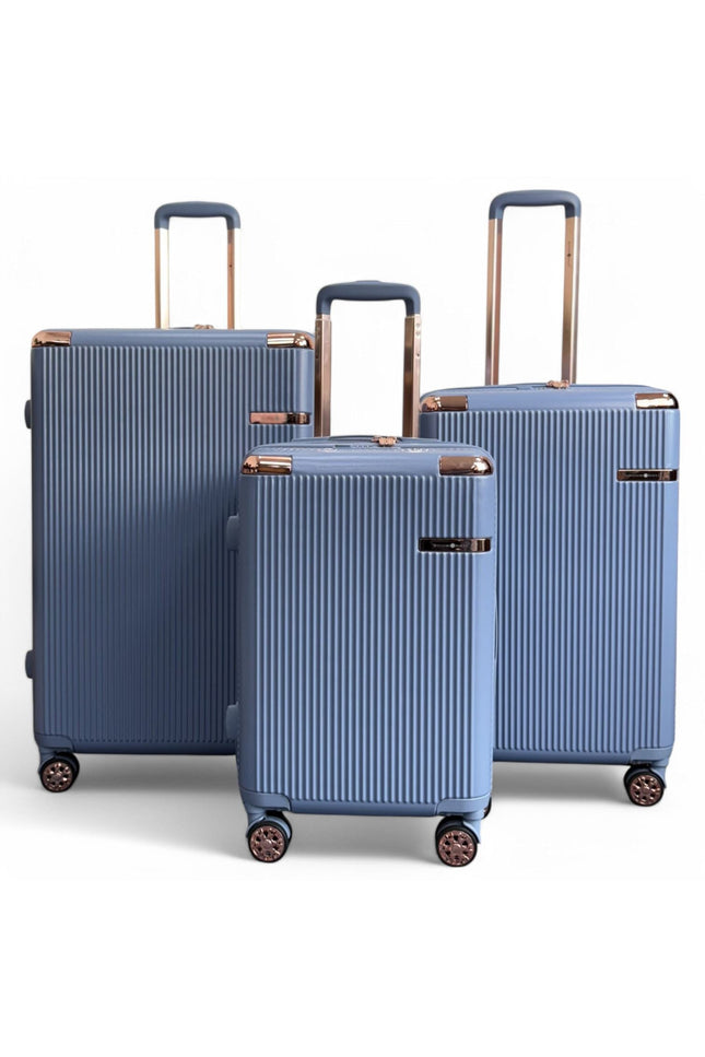 Cowra Set of 3 Hard Shell Suitcase in Blue
