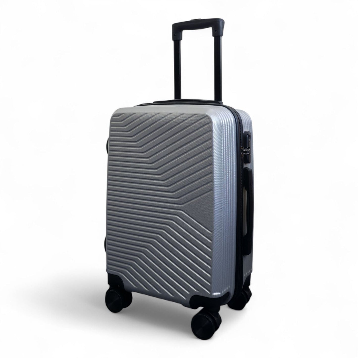Junee Cabin Hard Shell Suitcase in Silver