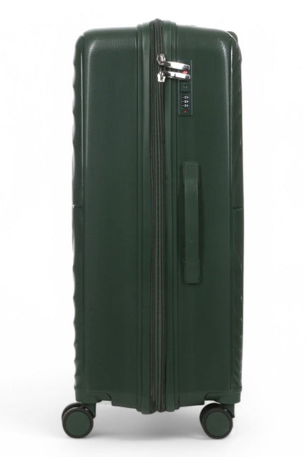 Balranald Large Hard Shell Suitcase in Dark Green